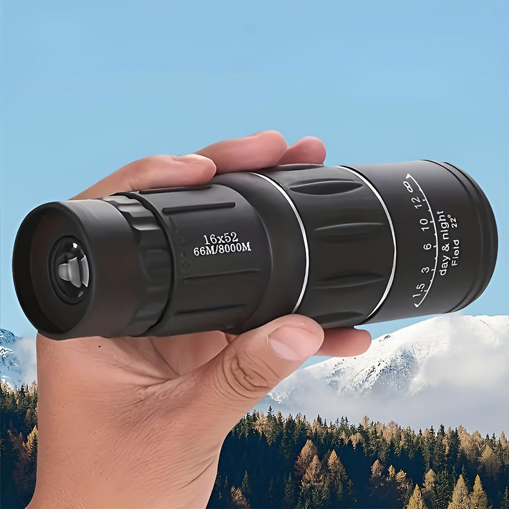 Bushnell 16x52 Dual Focus Monocular Telescope – High-Power Zoom Lens for Bird Watching, Hunting & Outdoor Adventures