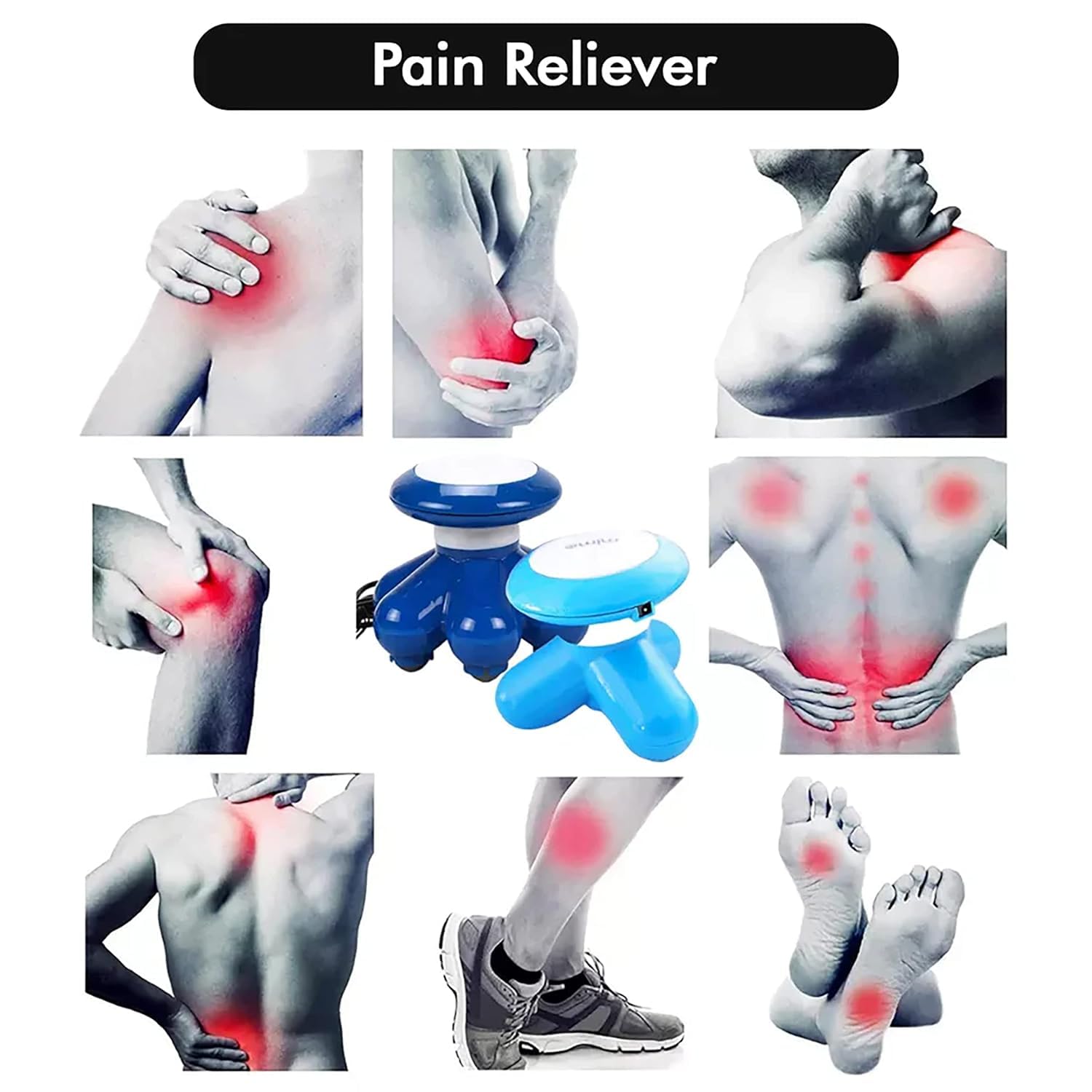 MIMO Mini USB Electric Massager – Compact Handheld Vibration Massager for Stress & Muscle Relief