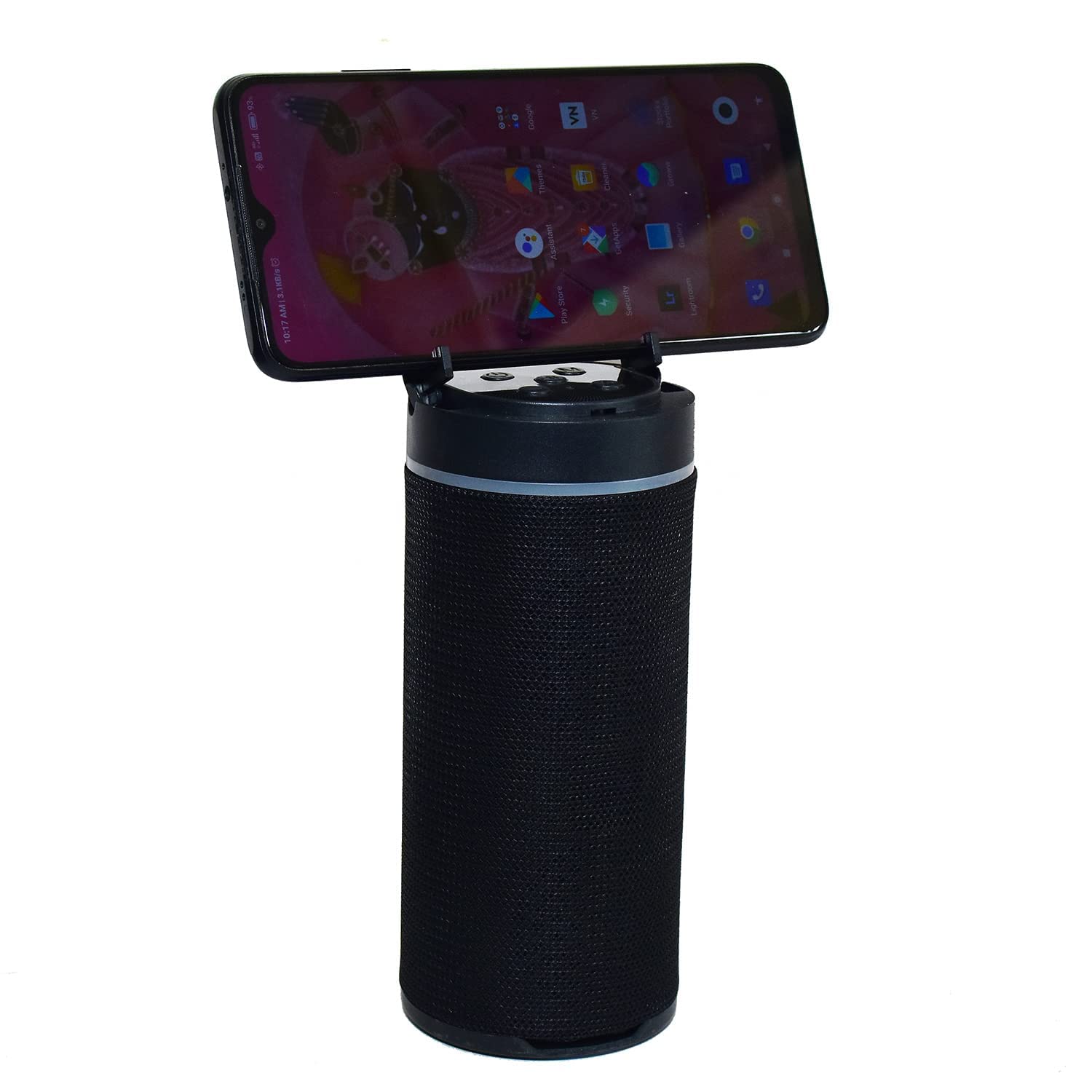 DJ Bass Portable Rechargeable Bluetooth Speaker with Waterproof Flashing LED Light and Wireless/Outdoor/Indoor KT-125 Bluetooth Speaker with Mobile Holder| USB|SD Card Slot & FM Support