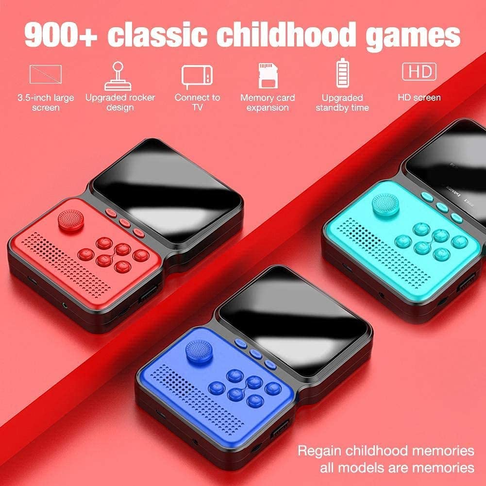 SUP Classic Retro Arcade Handheld Game Console with 900+ Classic Games, Supports TV Connection, Perfect for Kids & Adults (Multicolor)