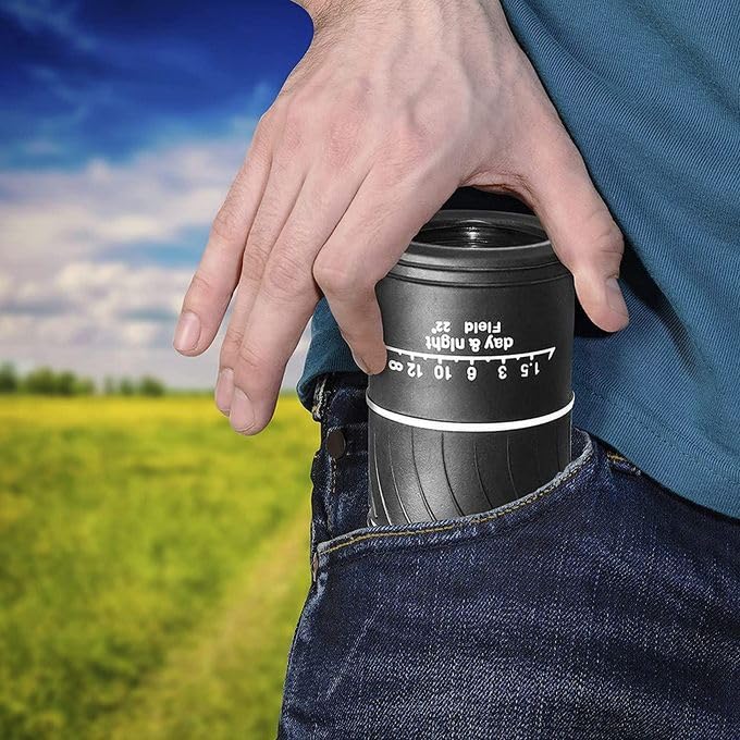 Bushnell 16x52 Dual Focus Monocular Telescope – High-Power Zoom Lens for Bird Watching, Hunting & Outdoor Adventures