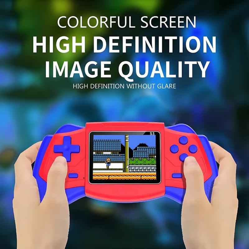 New S3 Handheld Video Game Set for Kids,500 Retro Video Games Console ,Rechargeable Retro Game Box with TV Game Support