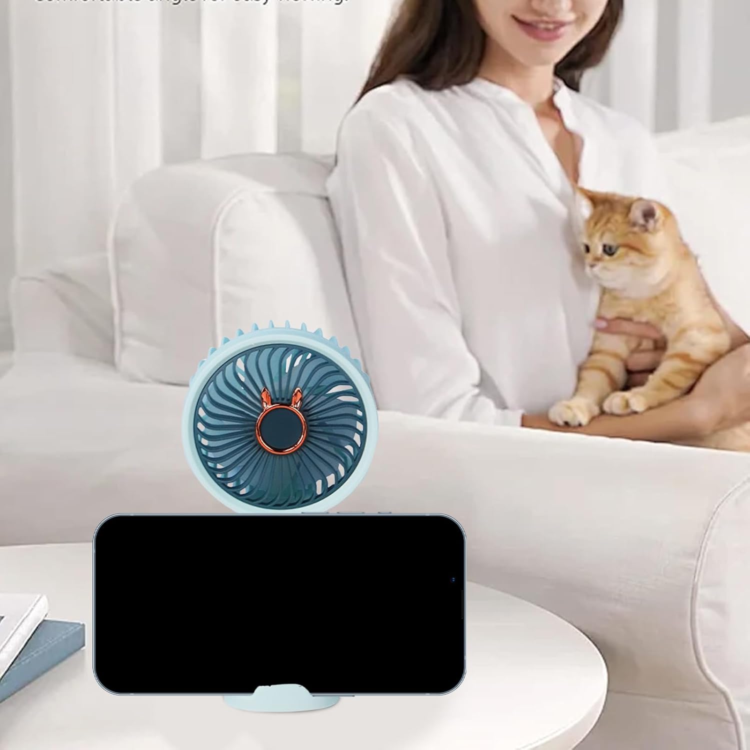 Handheld Fan Rechargeable – Small USB Personal Fan for Boys Girls | Portable Mini Fan for Travel, Indoor & Outdoor Use