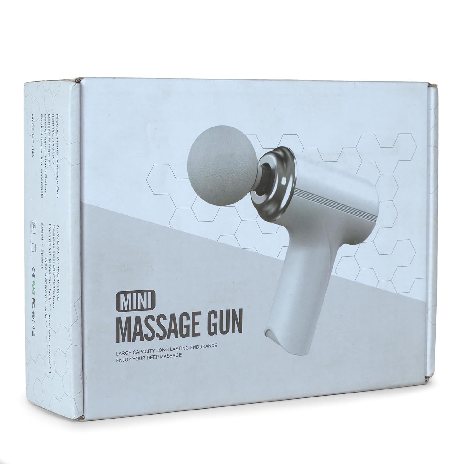 Mini Massager Machine for Pain Relief - Body, Neck, Shoulders, Back, Arms & Feet Massager- 6 Speed Settings | Type-C Charging