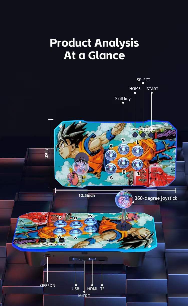 N64 Retro Gaming Console, 30000+ Pre-installed Games, 2 Controllers, HDMI Cable, PSP PS1 Emulator 3D PSP (Multicolor)