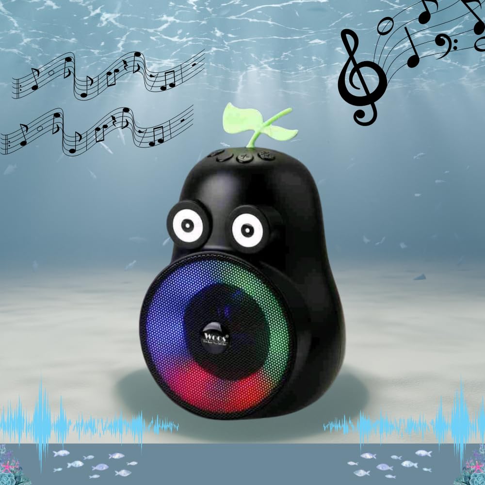 New pear shape Bluetooth Speaker with RGB Light Super Bass 5 W Bluetooth Speaker (Multicolor)
