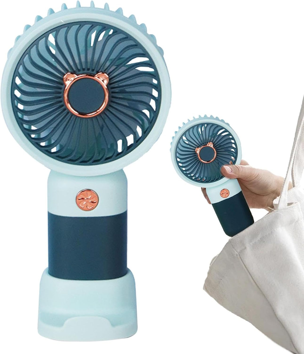 Handheld Fan Rechargeable – Small USB Personal Fan for Boys Girls | Portable Mini Fan for Travel, Indoor & Outdoor Use