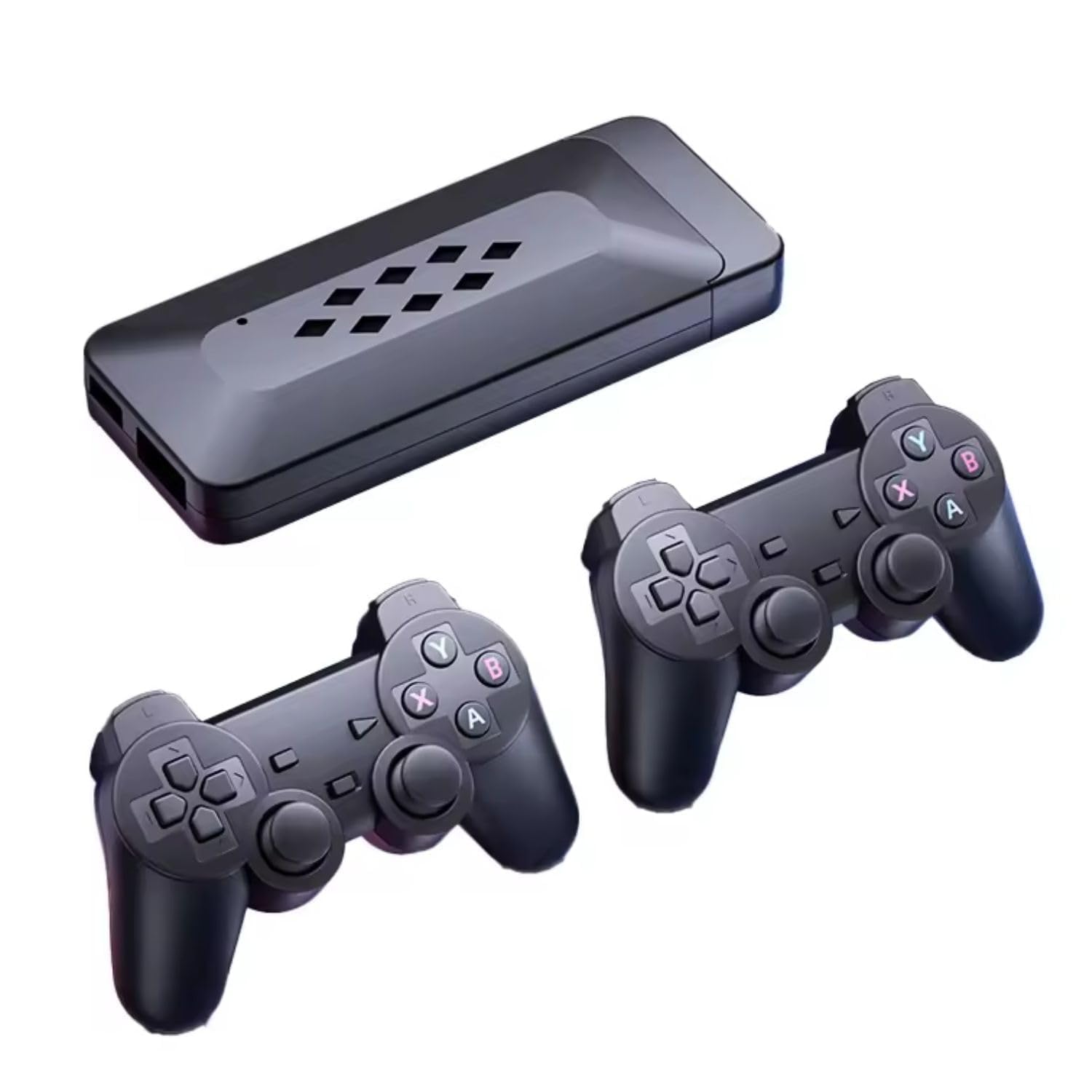 M33 Game Stick With Dual Controllers with 45 Emulators, 20,000+ Classic Games