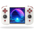 R46S Retro Handheld Console Game Linux System 4.0 Inch Ips Screen RK3566 Portable Handheld Video Game 64G Black Transparent (Multicolor)