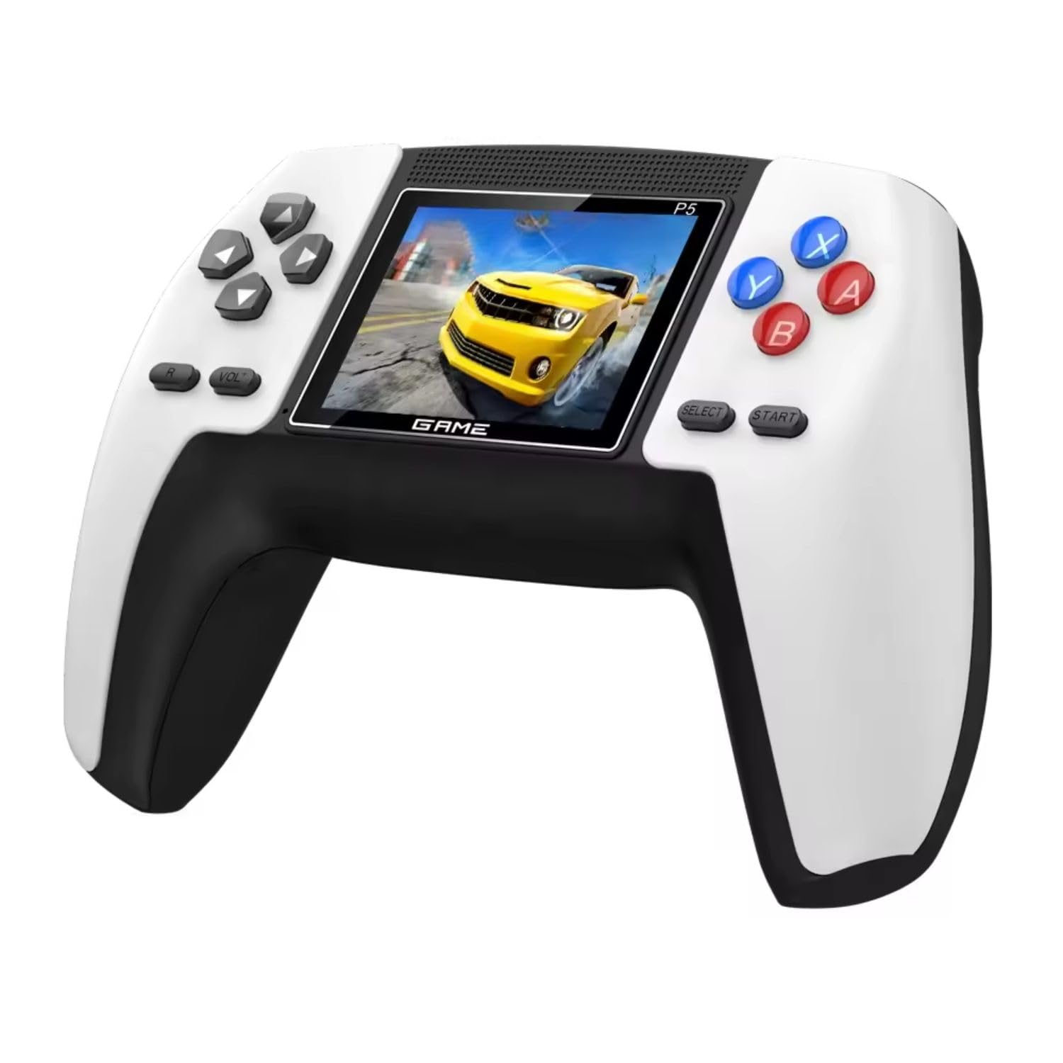 P5 Game Box Retro Handheld Game Console with 520 Built-in Games,1 Player Output for Big Screen Play; Includes Battery, USB Cable, & AV TV Output Cable for P5 Ergonomic Features Gaming