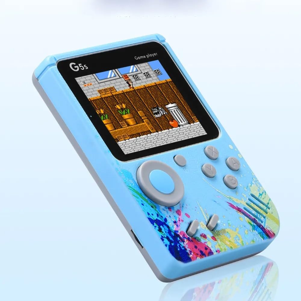 SUP Handheld Game Console ,Classic Retro Video Gaming Player Colorful LCD Screen USB Rechargeable Portable Pocket Video Gamepad 400 in 1 Classic Old Games (G5 Video Game)