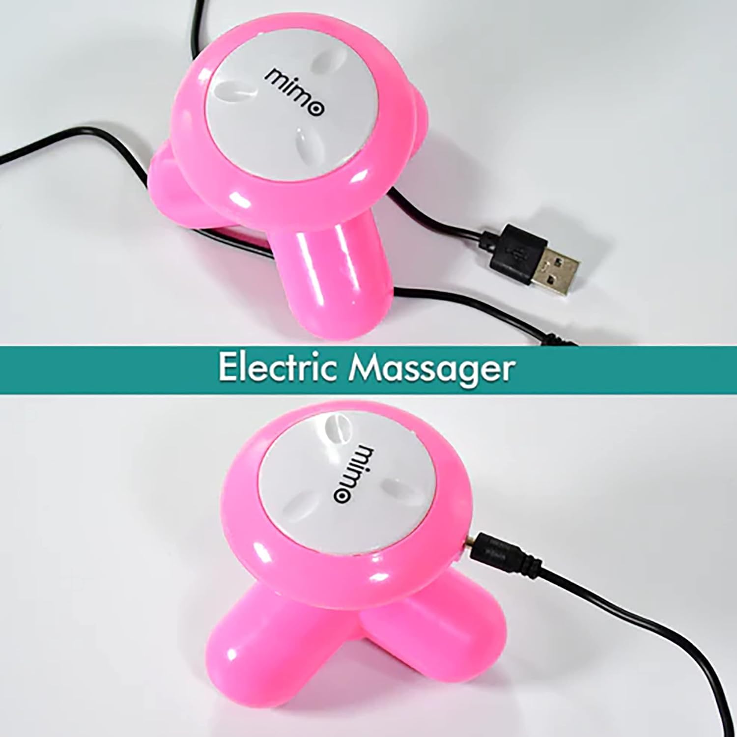 MIMO Mini USB Electric Massager – Compact Handheld Vibration Massager for Stress & Muscle Relief