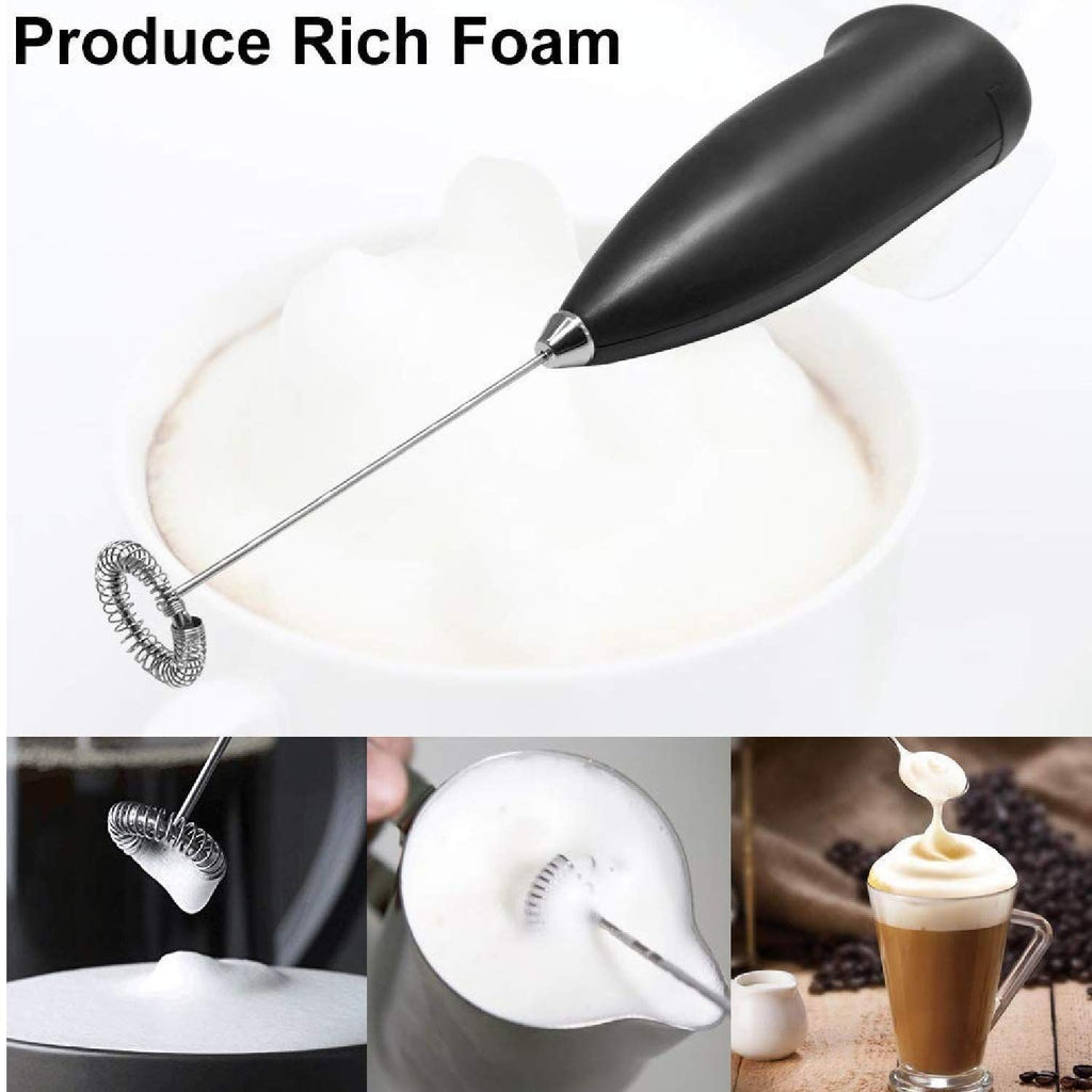 Electric Coffee Foamer & Milk Frother – Handheld Drink Mixer with ABS Handle for Cappuccino, Lemonade & More