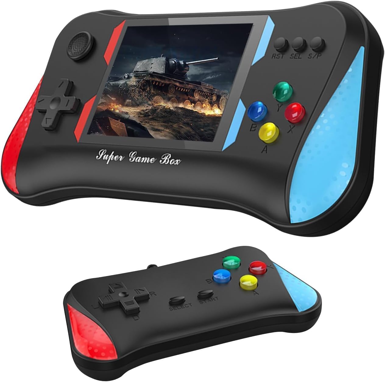 Video Games for Kids: X7M 500-in-1 Retro Video Game Console with TV Compatibility, Handheld Design, Dual Controller for 2-Player Mode, Perfect for Family Fun and Classic Gaming Experiences