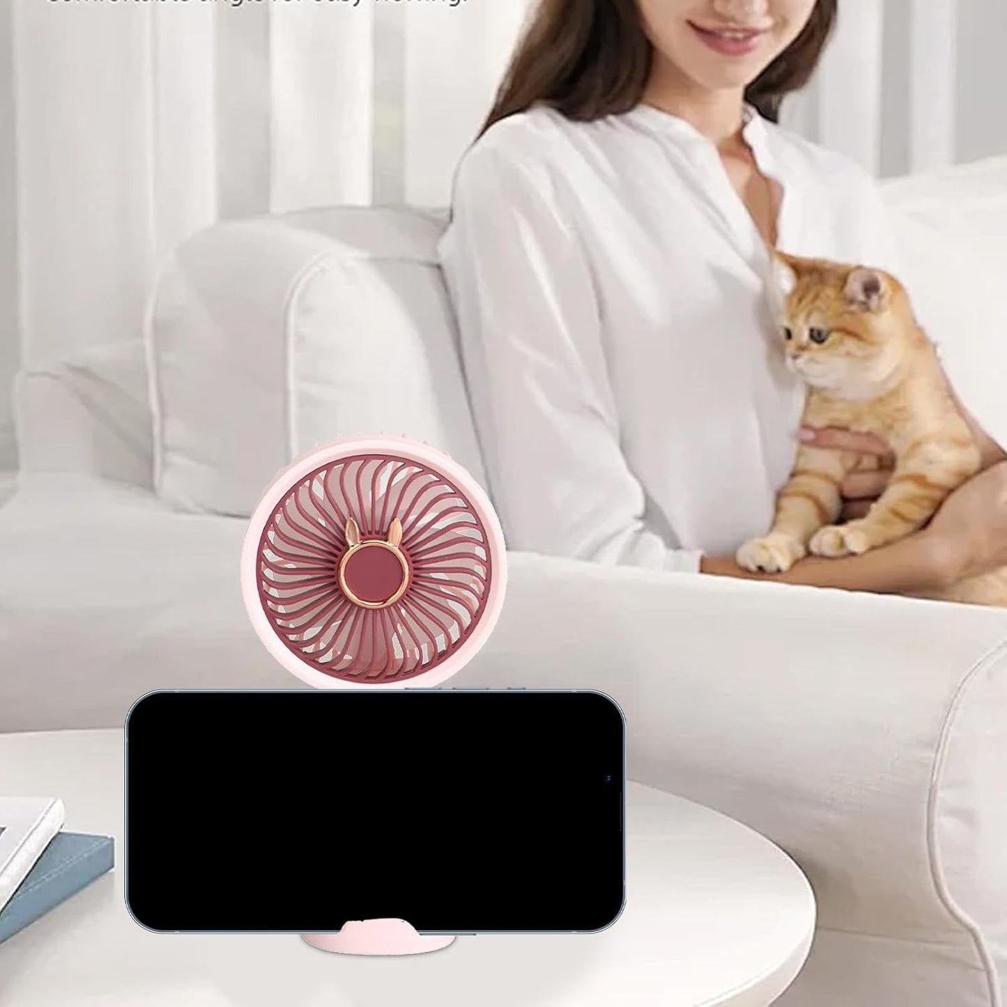 Handheld Fan Rechargeable – Small USB Personal Fan for Boys Girls | Portable Mini Fan for Travel, Indoor & Outdoor Use