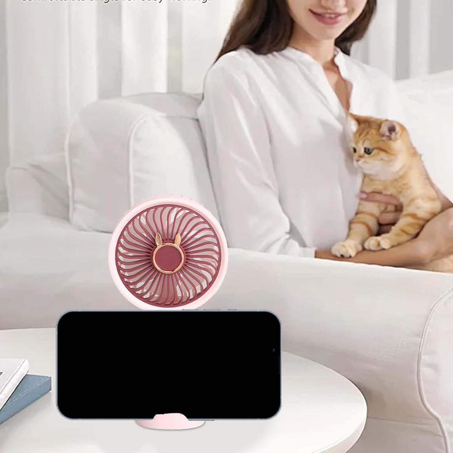 Handheld Fan Rechargeable – Small USB Personal Fan for Boys Girls | Portable Mini Fan for Travel, Indoor & Outdoor Use