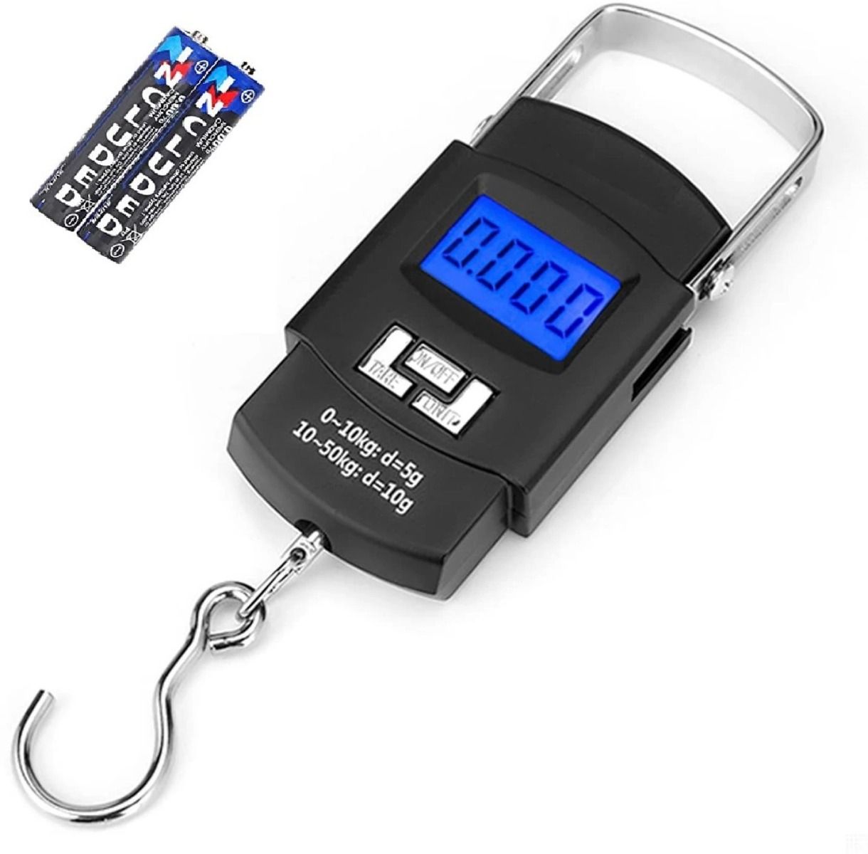 Portable Digital Hanging Scale – 50kg/110lb Capacity with LED Display & Hook Design