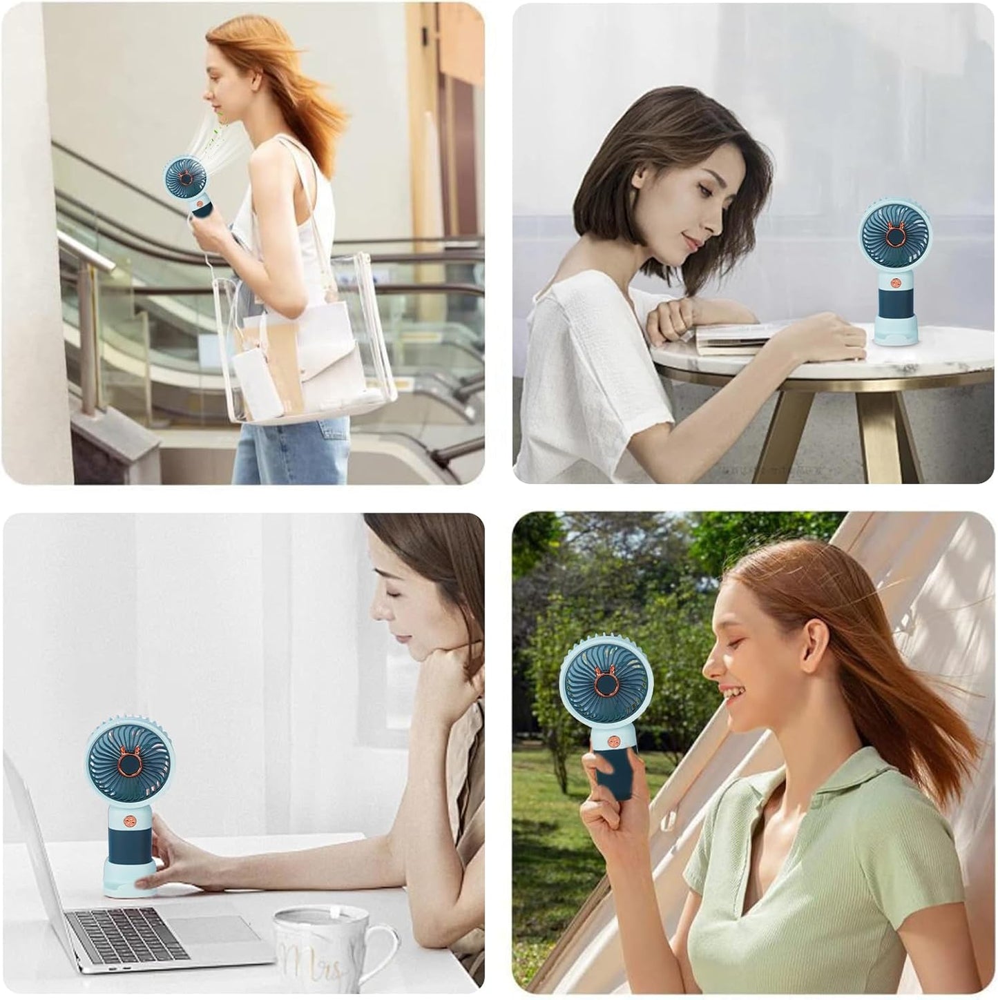 Handheld Fan Rechargeable – Small USB Personal Fan for Boys Girls | Portable Mini Fan for Travel, Indoor & Outdoor Use