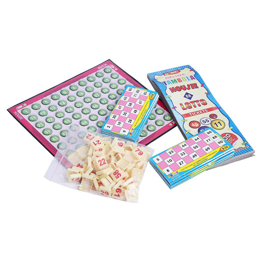 Housie Board Game || 48 Reusable Cards & Tile Fixable Board Game || Ladies Kitty Party & Family Game