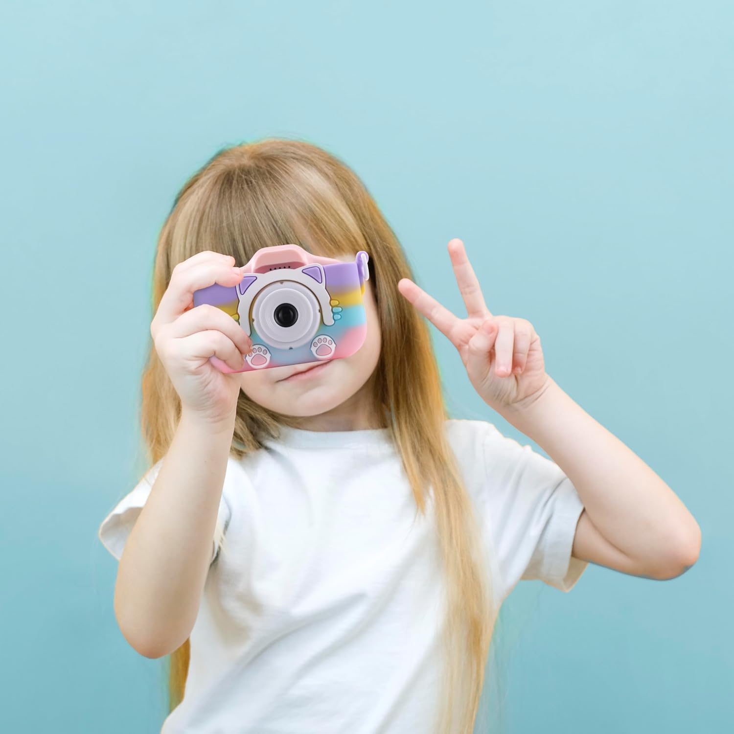 Kids Digital Camera – 12MP Photo, 1080p Video, Games & USB Rechargeable | Shockproof & Child-Friendly Design