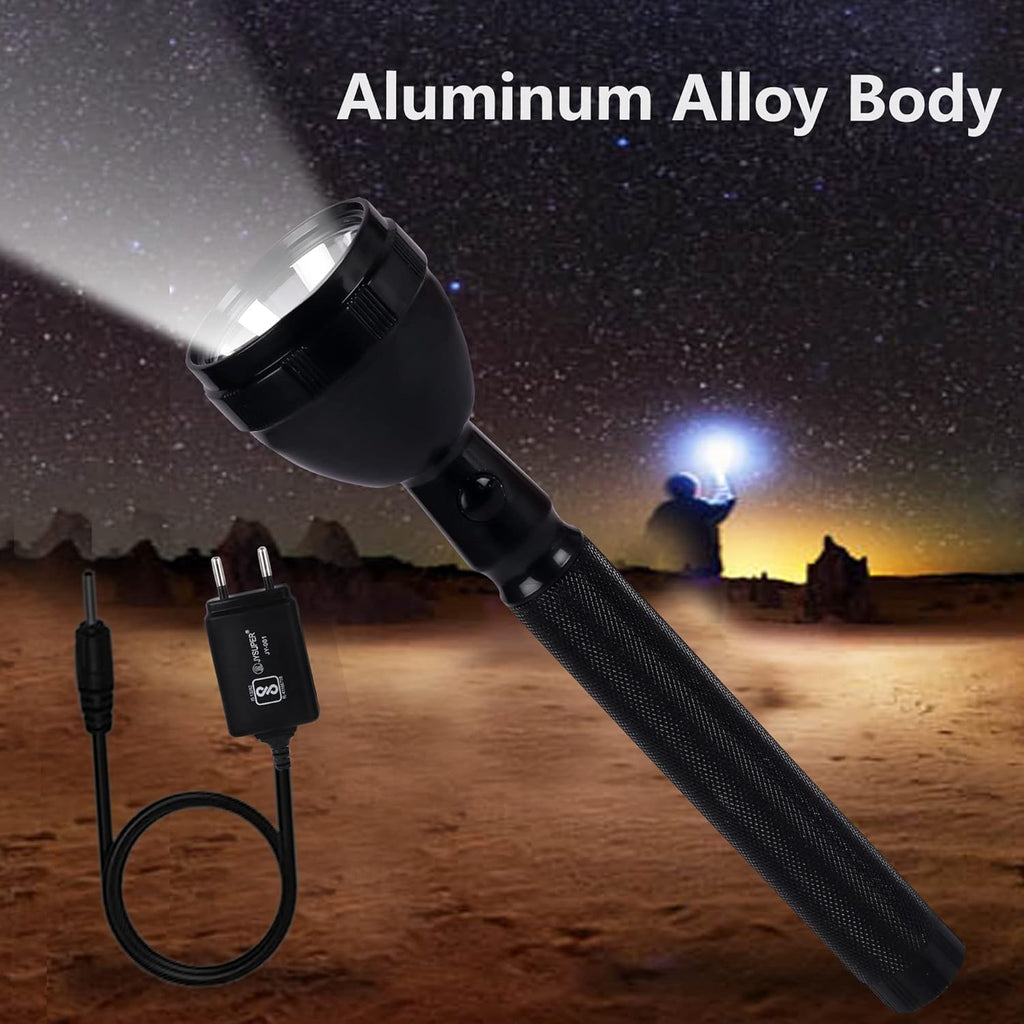 JY-8990 Torch Rechargeable battery- 3 mode focus and charger included