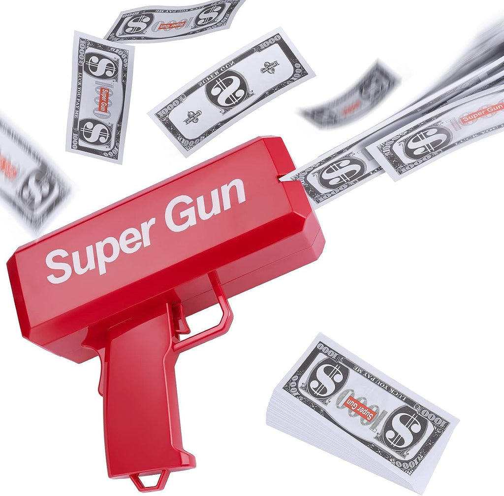 Cash Cannon Money Gun Toy – Battery Operated Party Blaster for Kids & Adults