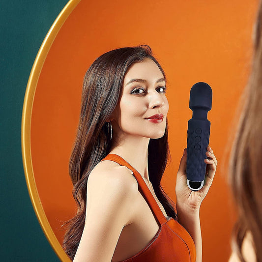 Rechargeable Electric Wand Massager Wand | 20 Vibration Modes, Flexible Head | Deep Tissue Pain Relief for Neck, Back, Legs & Shoulders