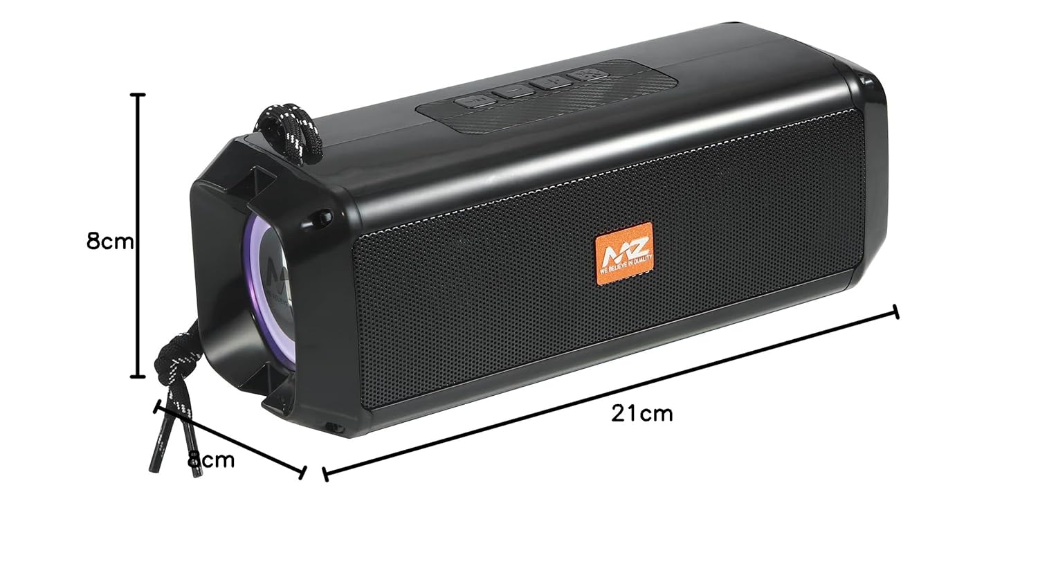 MZ M415SP (Portable Bluetooth Speaker) Dynamic Thunder Sound with High Bass 10 W Bluetooth Speaker (Multicolor, Stereo Channel)
