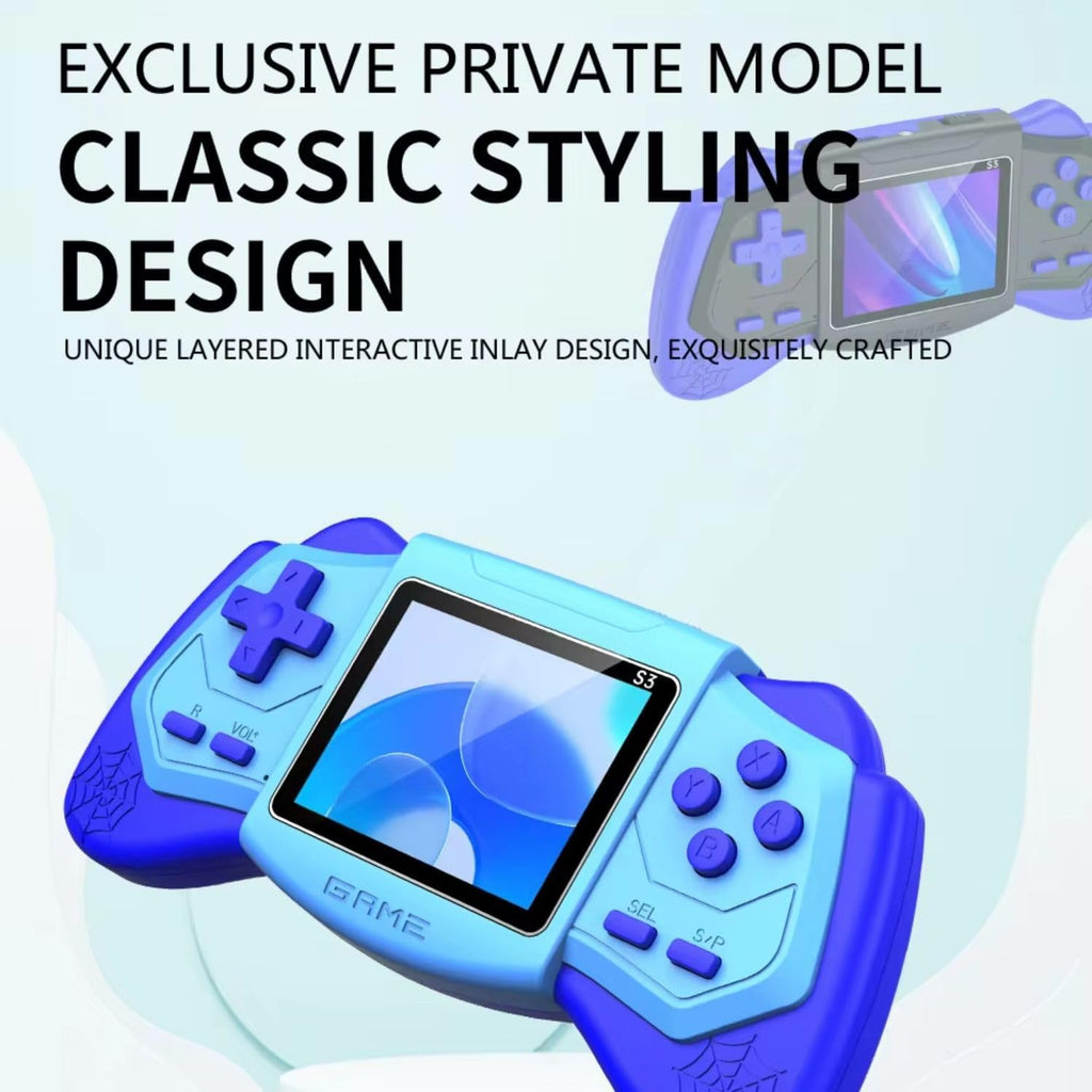 New S3 Handheld Video Game Set for Kids,500 Retro Video Games Console ,Rechargeable Retro Game Box with TV Game Support