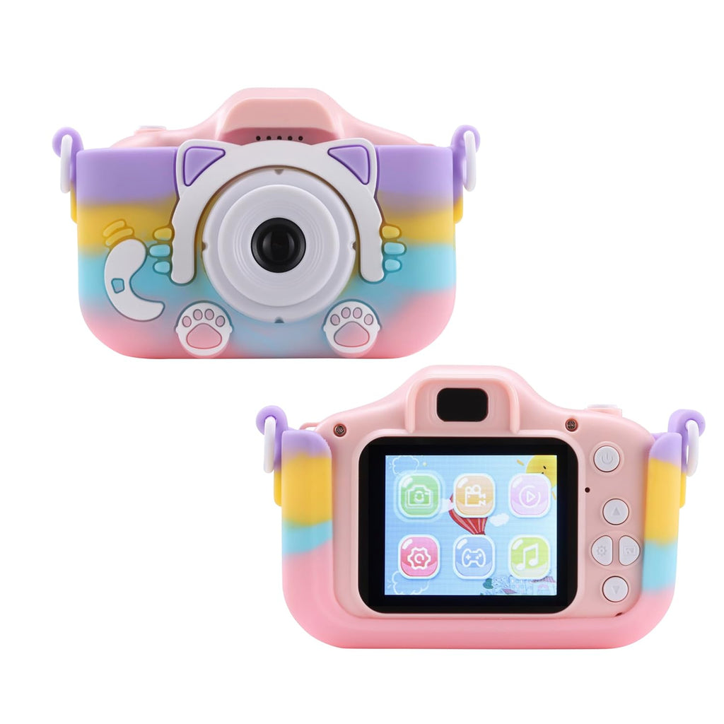 Kids Digital Camera – 12MP Photo, 1080p Video, Games & USB Rechargeable | Shockproof & Child-Friendly Design
