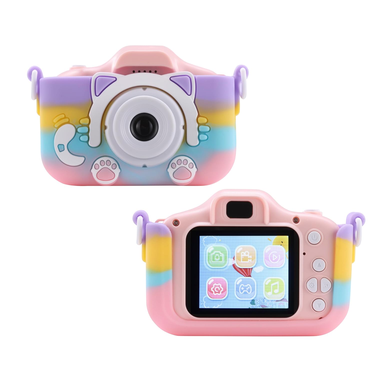 Kids Digital Camera – 12MP Photo, 1080p Video, Games & USB Rechargeable | Shockproof & Child-Friendly Design