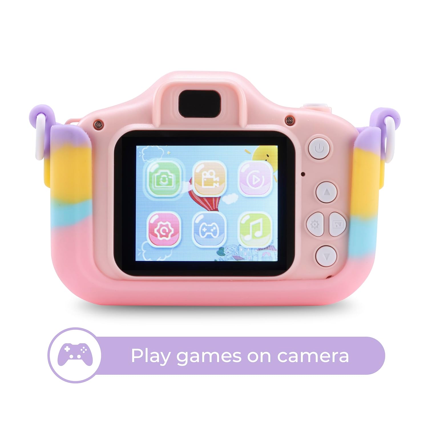 Kids Digital Camera – 12MP Photo, 1080p Video, Games & USB Rechargeable | Shockproof & Child-Friendly Design