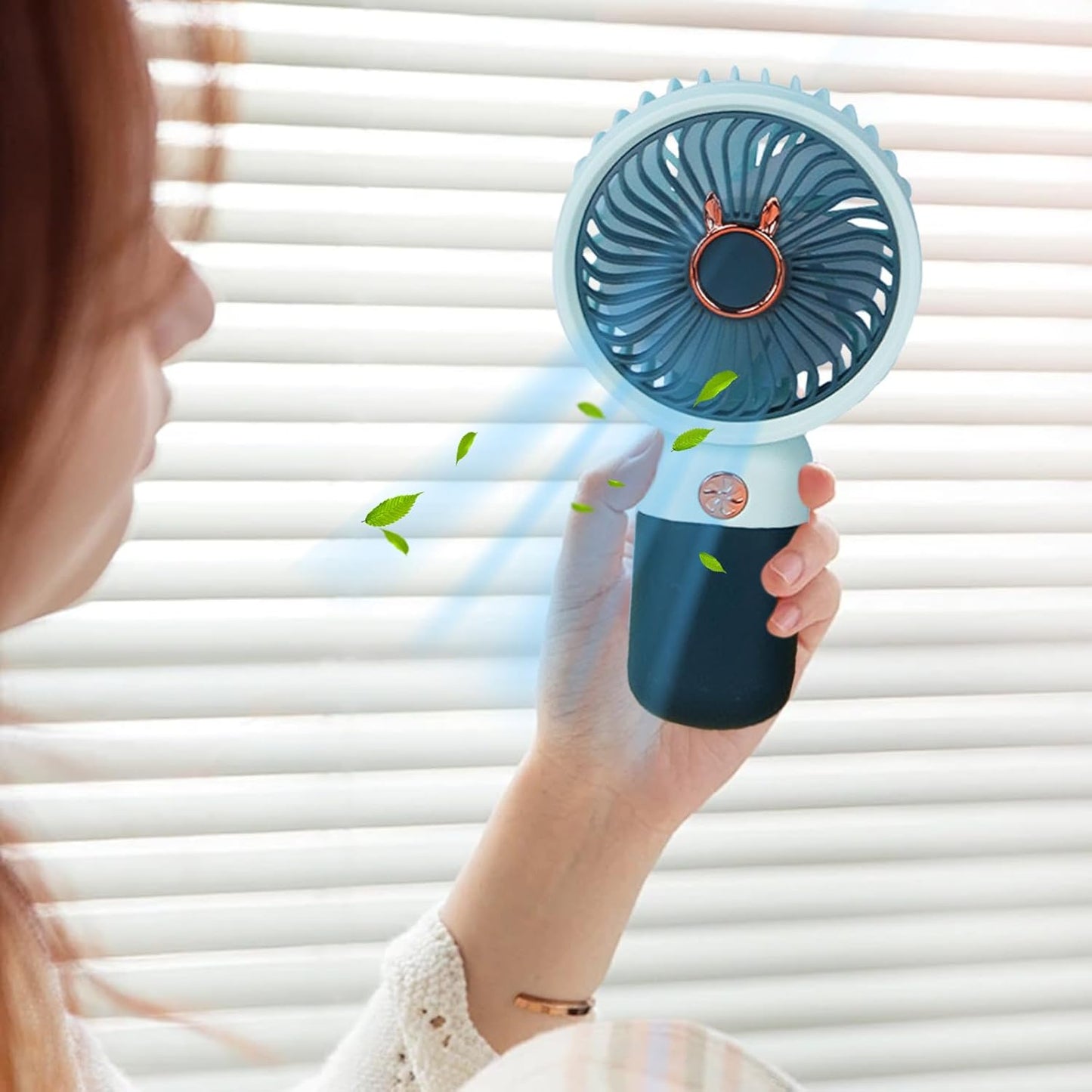 Handheld Fan Rechargeable – Small USB Personal Fan for Boys Girls | Portable Mini Fan for Travel, Indoor & Outdoor Use
