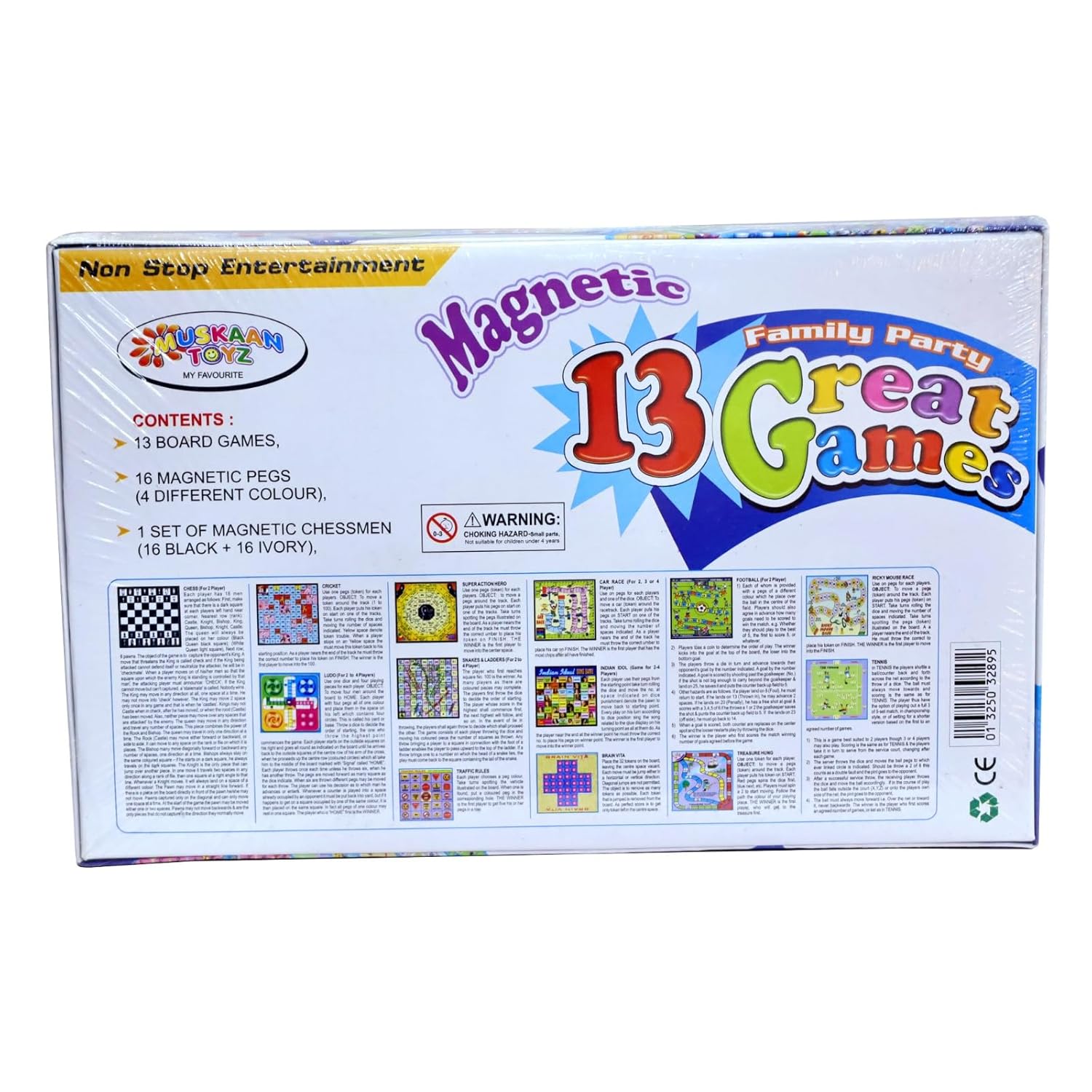 13 Magnetic Educational Board Games for Kids and Family, Great for Family Time
