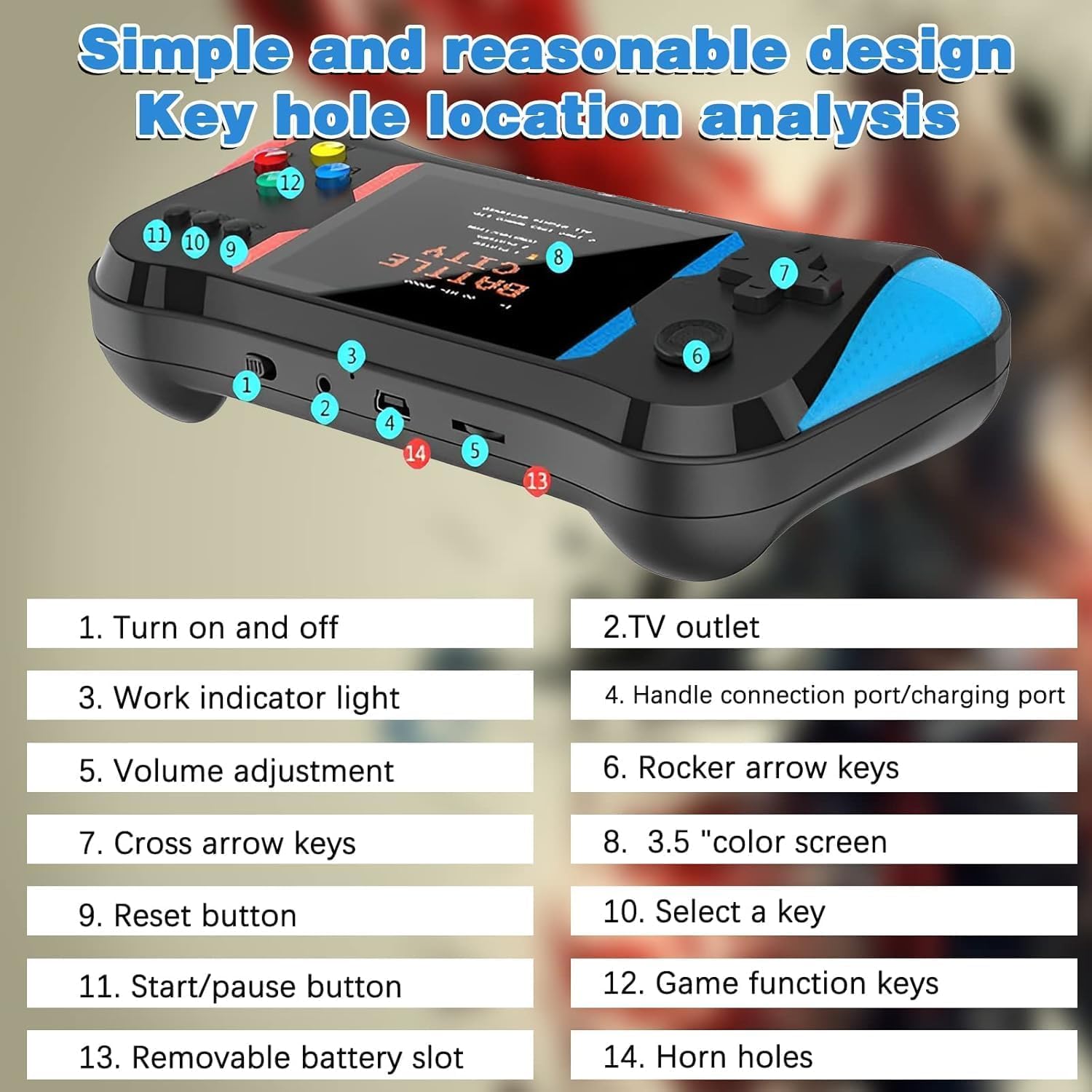 Video Games for Kids: X7M 500-in-1 Retro Video Game Console with TV Compatibility, Handheld Design, Dual Controller for 2-Player Mode, Perfect for Family Fun and Classic Gaming Experiences