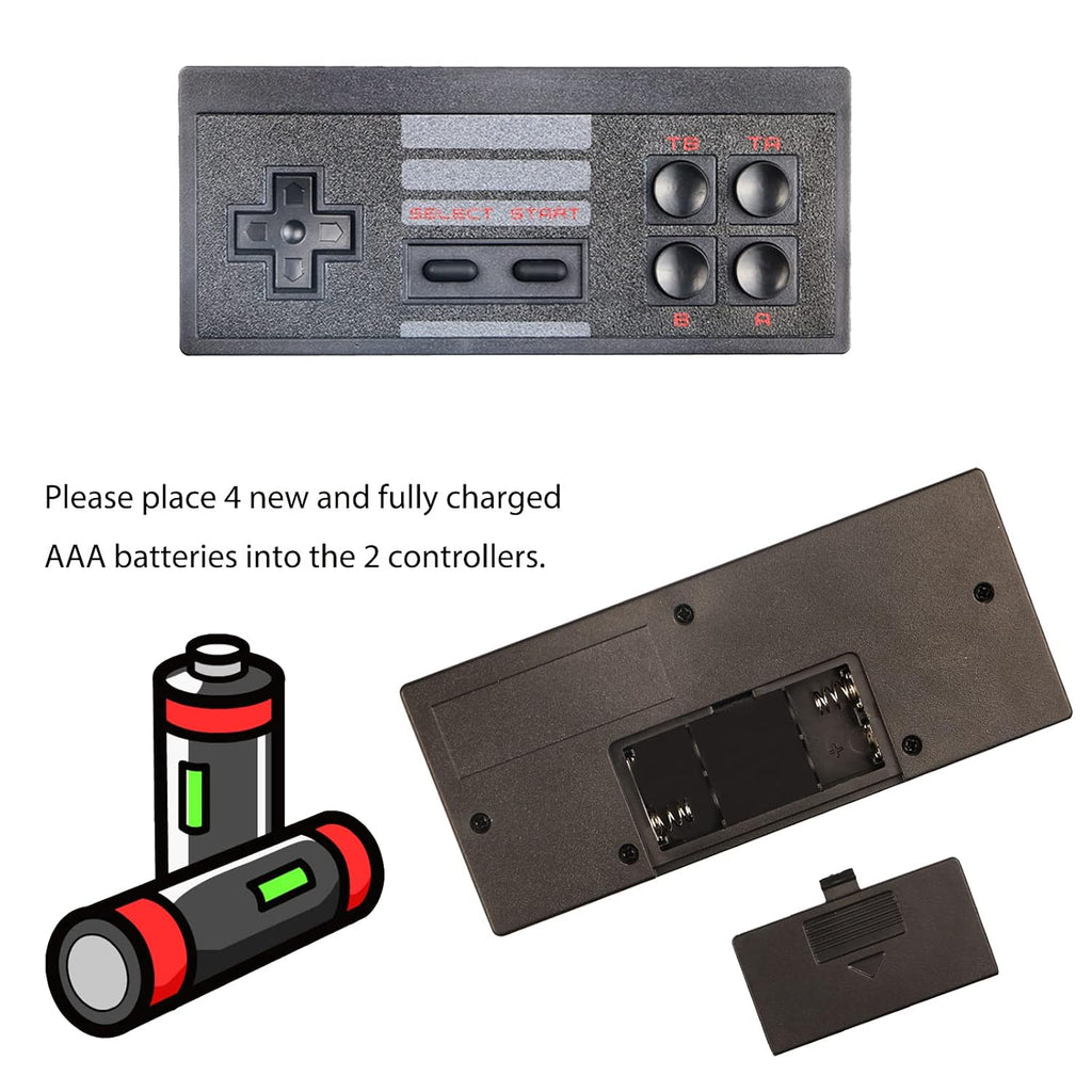 Extreme Mini Plug and Play Wireless Game Box HD 1080p TV Retro Video Game for Kids 620 Extreme Mini Game Box (8 Bit Retro Games) Tv Video Game Set for Tv Gaming 2 Player Wireless with Classic Inbuilt