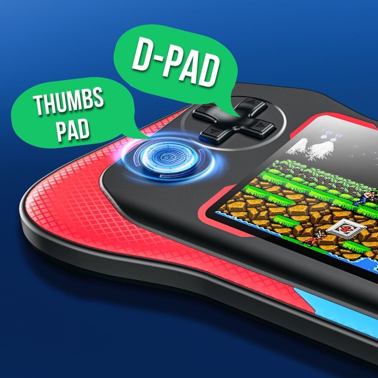 Video Games for Kids: X7M 500-in-1 Retro Video Game Console with TV Compatibility, Handheld Design, Dual Controller for 2-Player Mode, Perfect for Family Fun and Classic Gaming Experiences