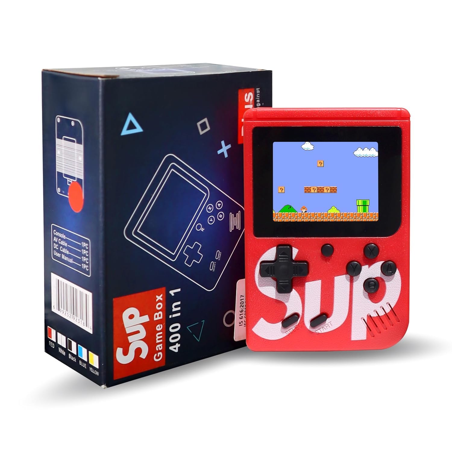 Handheld Retro Video Game Console – Rechargeable SUP 400-in-1 Pocket Gaming, TV Output, Fun Gift for Kids