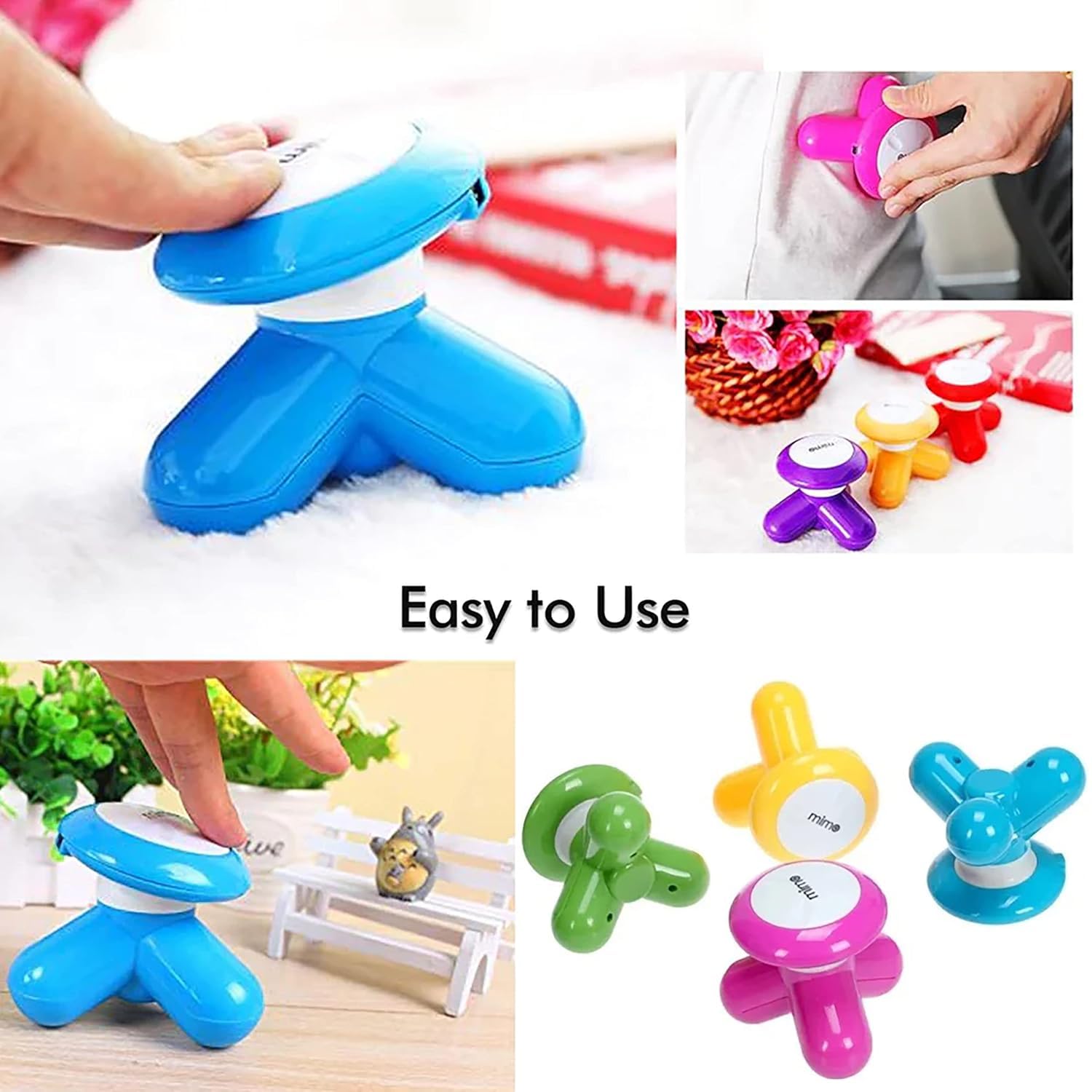 MIMO Mini USB Electric Massager Compact Handheld Vibration Massager RupeeRetail MIMO Mini USB Electric Massager Compact Handheld Vibration Massager RupeeRetail