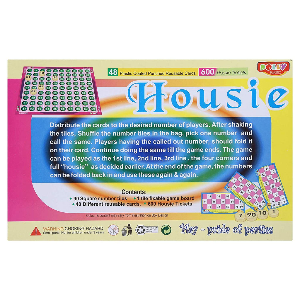 Housie Board Game || 48 Reusable Cards & Tile Fixable Board Game || Ladies Kitty Party & Family Game