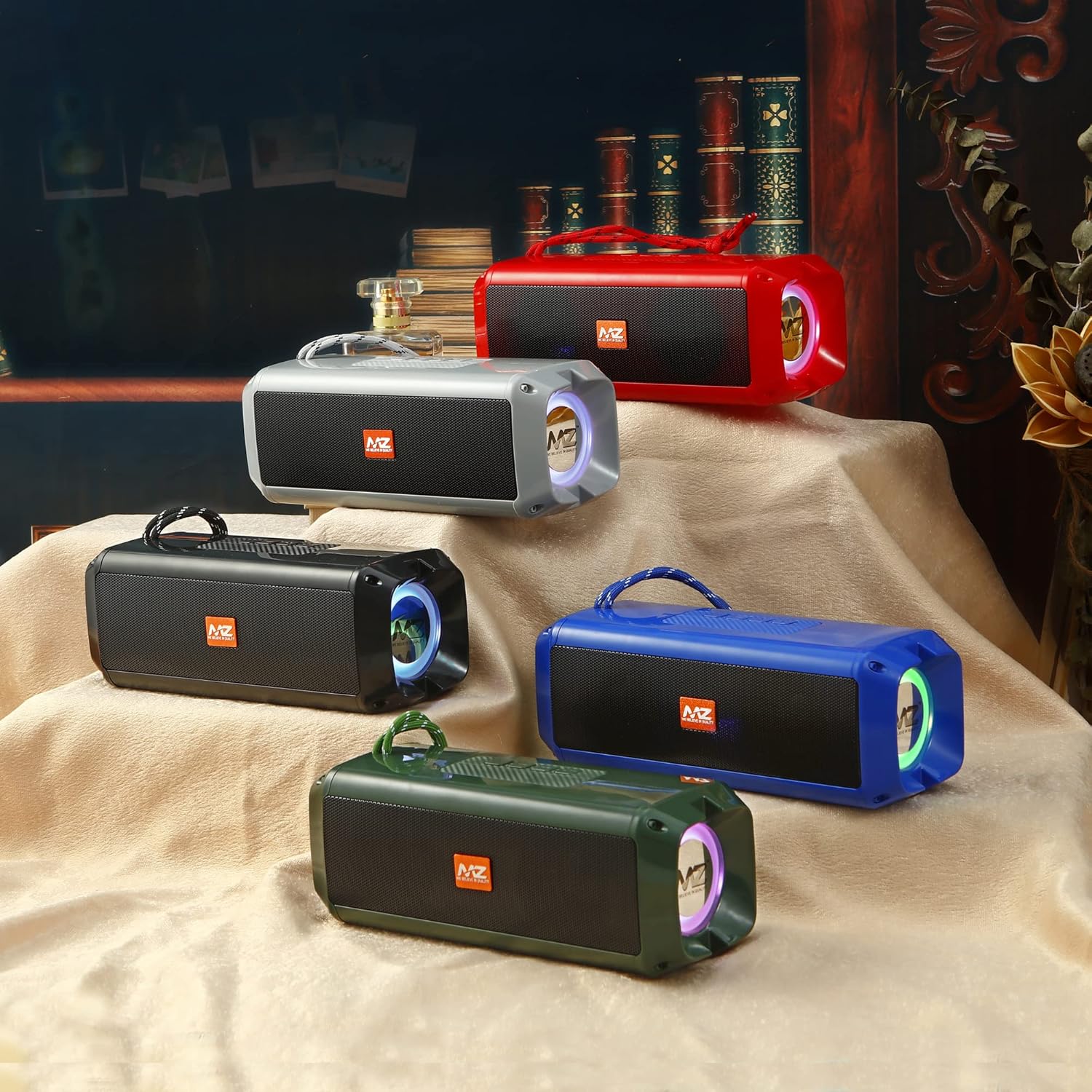 MZ M415SP (Portable Bluetooth Speaker) Dynamic Thunder Sound with High Bass 10 W Bluetooth Speaker (Multicolor, Stereo Channel)