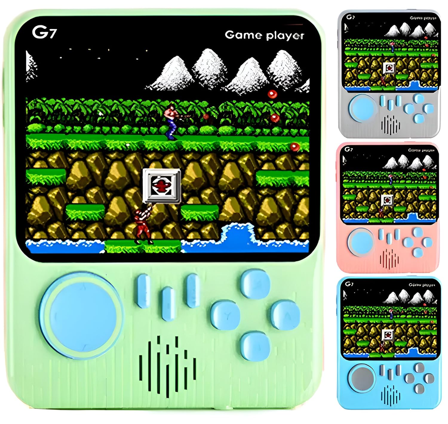 G7 Retro Handheld Gaming Console for Kids & Adults – 666-In-1 Built-in Classic Video Games – Rechargeable Game Console for Boys 7-14 Years – TV Output – Portable Toy Gift