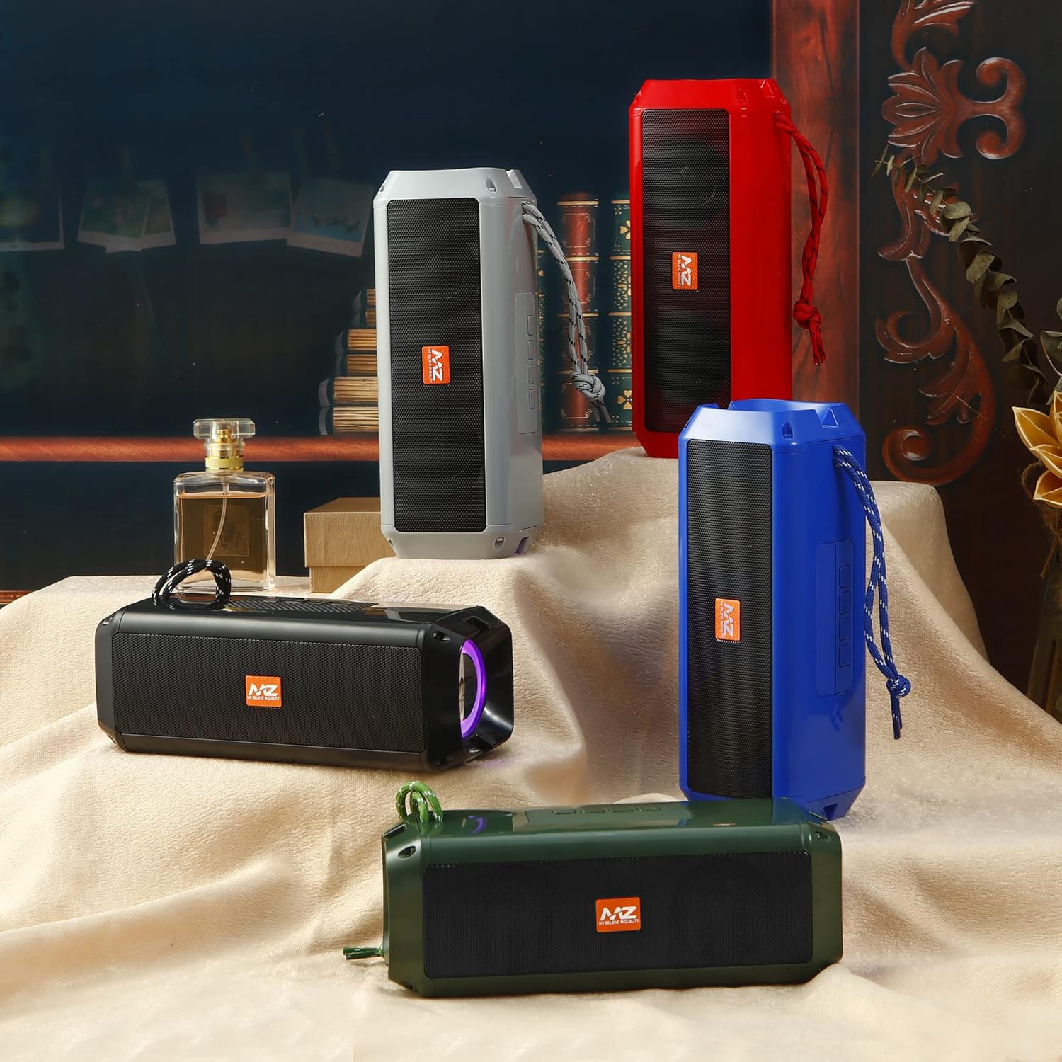 MZ M415SP (Portable Bluetooth Speaker) Dynamic Thunder Sound with High Bass 10 W Bluetooth Speaker (Multicolor, Stereo Channel)