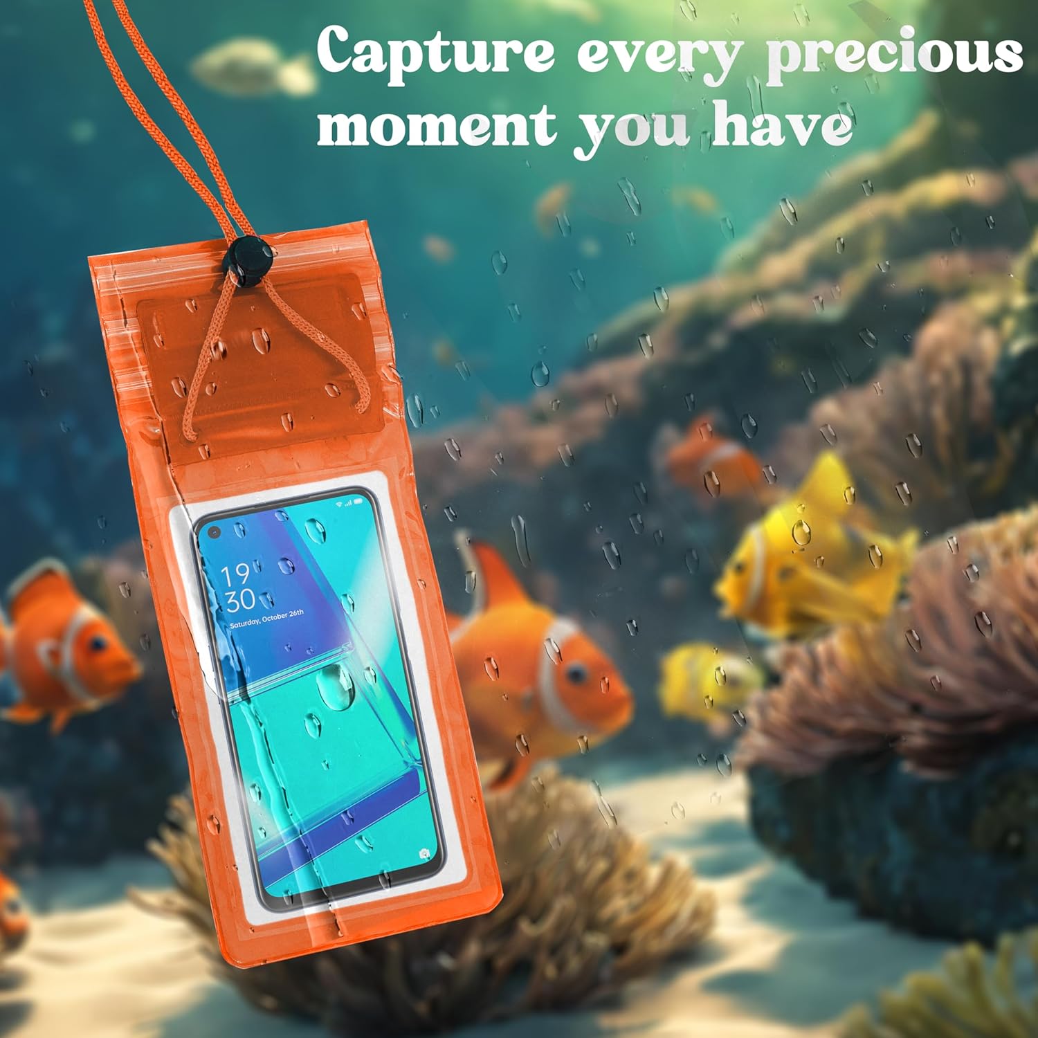 Waterproof Mobile Pouch – Universal Size, Silicone Material, Dust & Dirt Resistant for Outdoor Protection