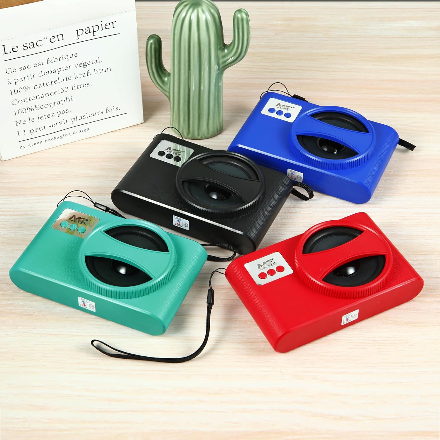 MZ S653 Portable Bluetooth Speaker | Dynamic Thunder High Sound Quality & High Bass 1200mAh Battery (Stereo Channel) (Random Color))