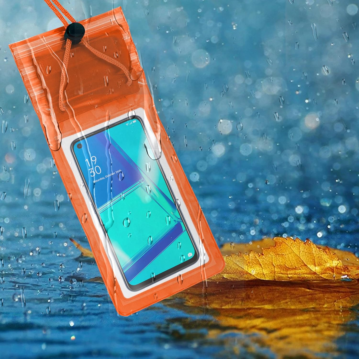 Waterproof Mobile Pouch – Universal Size, Silicone Material, Dust & Dirt Resistant for Outdoor Protection