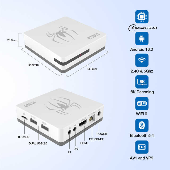 G7 Game Box Android 12 HD 8k Video Game Console 2.4G Dual Wifi Wireless PS 5 Gamepad Video Game Consoles