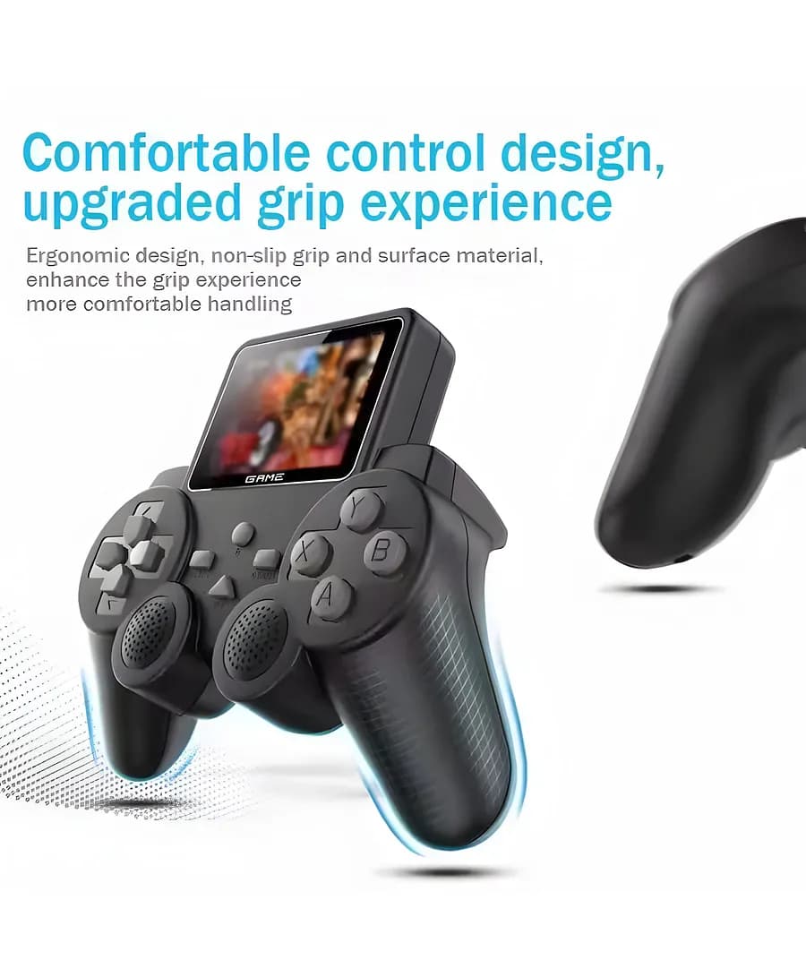 S10-Handheld Game Console, Classic Retro Video Gaming Player Colorful LCD Screen USB Rechargeable Portable Game Console with 520 in 1 Classic Old Games Best Toy Gift for Kids