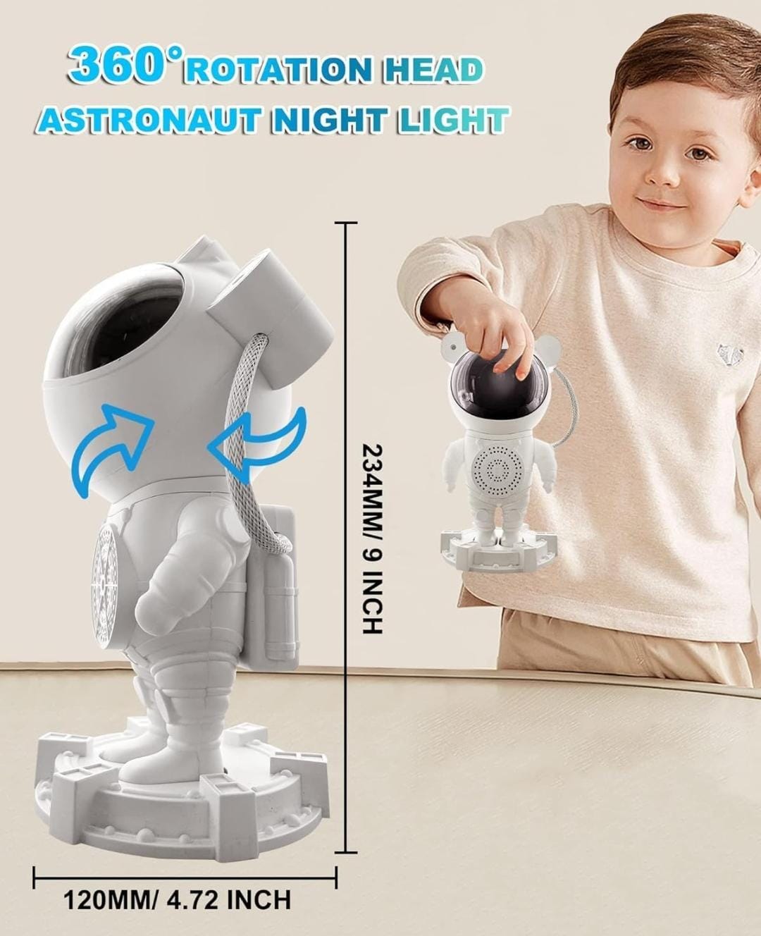 Galaxy Star Projector with Bluetooth Speaker – 9 Nebula Effects, 8 Natural Sounds, 360° Rotation, Remote & Timer – Perfect Multicolor Night Light for Kids & Adults Bedroom Decor