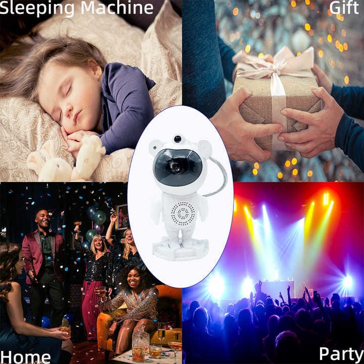 Galaxy Star Projector with Bluetooth Speaker – 9 Nebula Effects, 8 Natural Sounds, 360° Rotation, Remote & Timer – Perfect Multicolor Night Light for Kids & Adults Bedroom Decor